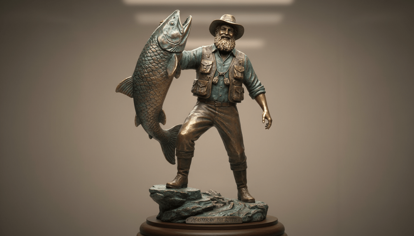 découvrez notre statuette originale pour pêcheur, représentant sa plus belle prise, un cadeau unique qui ravira tous les passionnés de pêche.