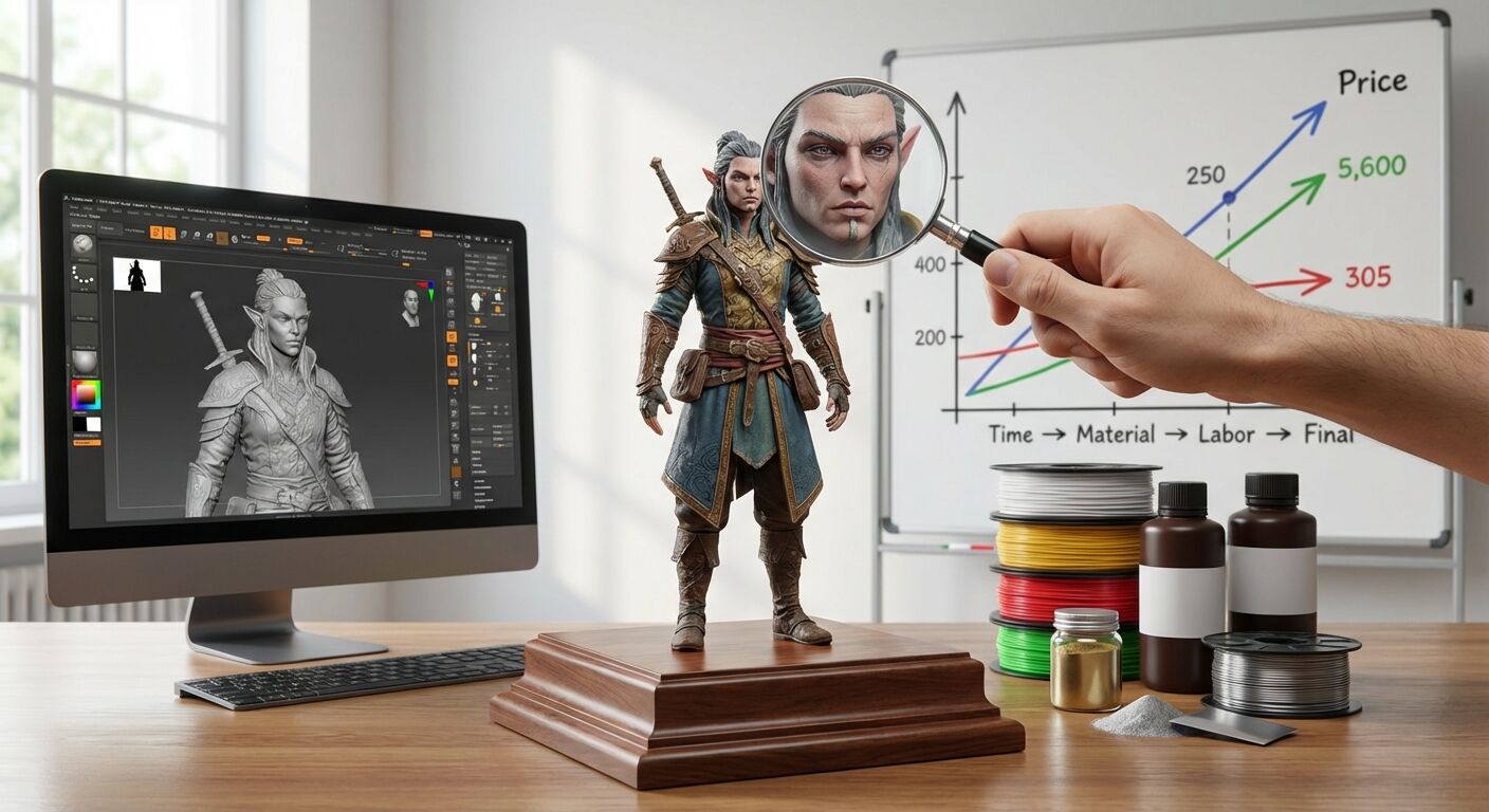Découvrez notre guide comparatif des prix des figurines 3D personnalisées en 2026. Comparez les tarifs, matériaux et options pour choisir la meilleure figurine sur mesure.