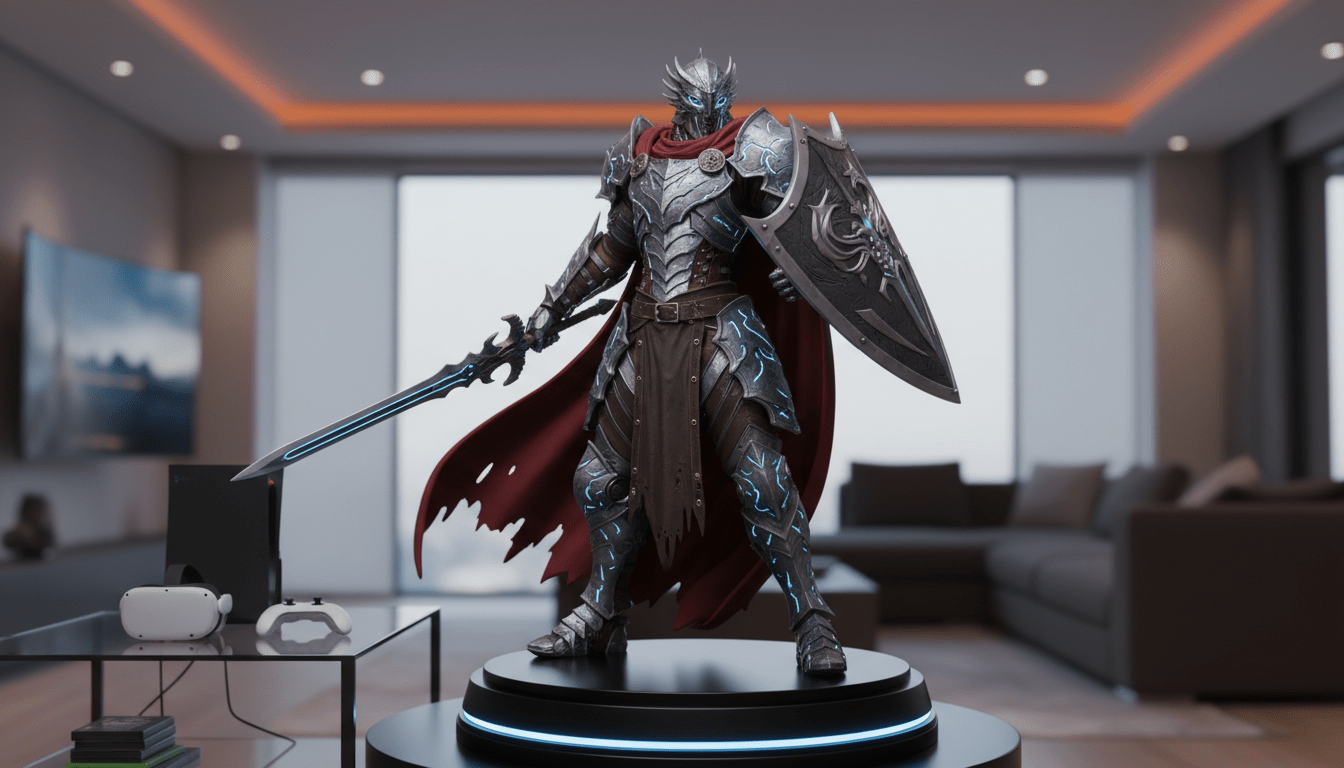 découvrez l'idée cadeau geek ultime : transformez votre avatar de jeu vidéo préféré en une statuette personnalisée et réaliste pour offrir ou vous faire plaisir.
