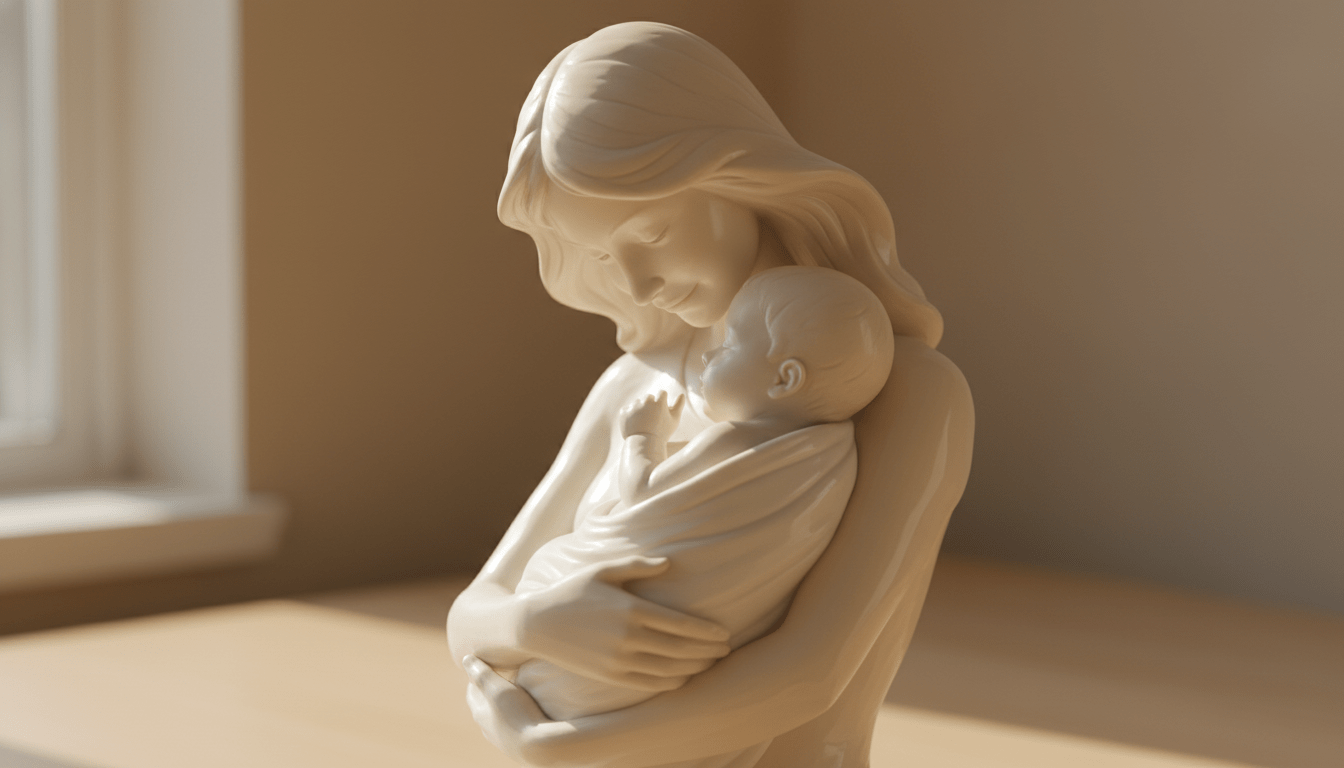 découvrez notre statuette maman et bébé, le cadeau parfait pour la fête des mères. un symbole d'amour et de tendresse à offrir pour célébrer ce jour spécial.