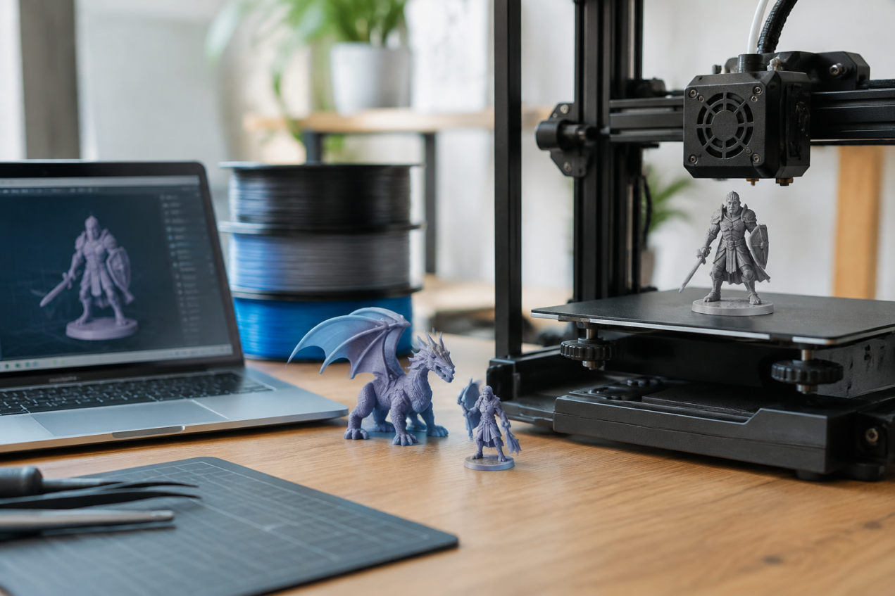 Fichier STL de figurine préparé pour impression 3d modèle réduit